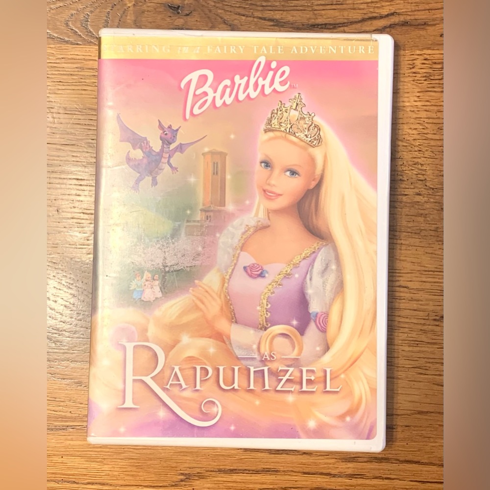 Barbie Rapunzel DVD Full Screen & Wide Screen Fairy Tale Family Movie Pre Owned